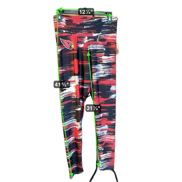 Arizona Cardinals Zubaz Womens XL NFL Football Stretch Leggings Team Apparel - Picture 7 of 7
